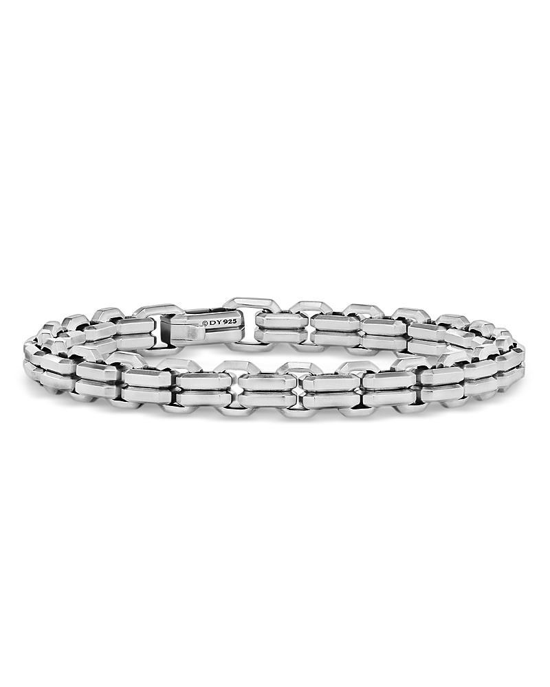 Mens Streamline Double Heirloom Link Bracelet in Silver, 8mm Product Image