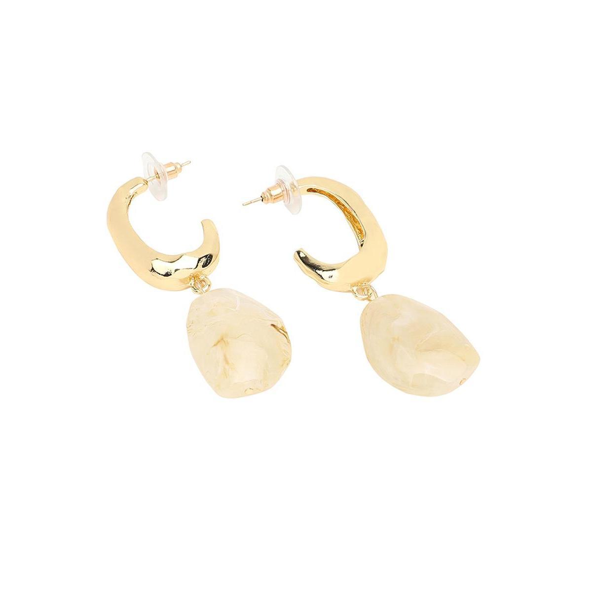 Sohi Womens Marble Drop Earrings Product Image