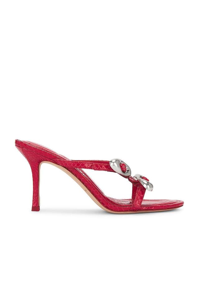 Alexander Wang Dome Strappy Slide Sandal in Bright Red - Red. Size 38.5 (also in 38, 39). Product Image