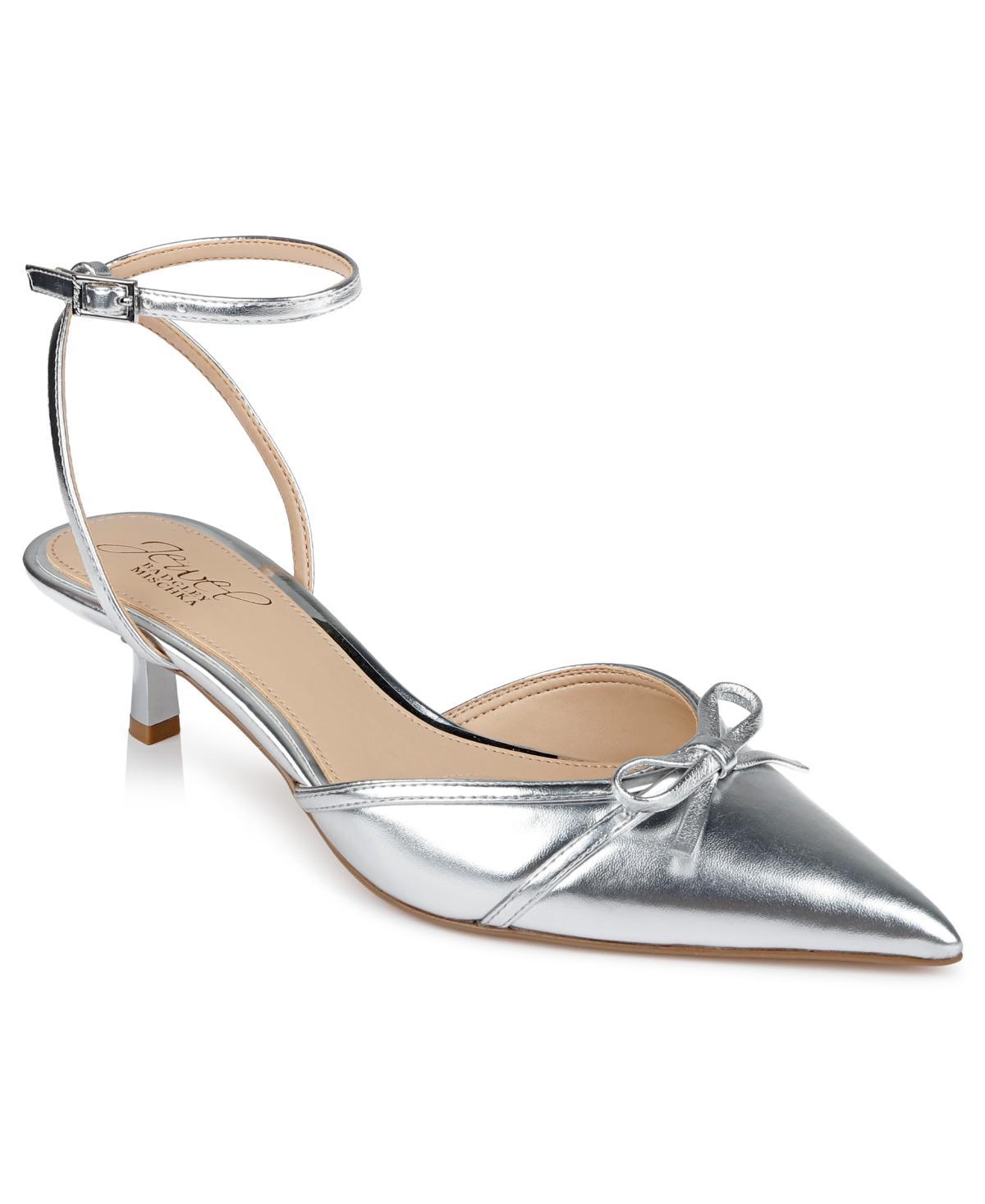 Jewel Badgley Mischka Womens Talasia Kitten Heel Pumps Product Image