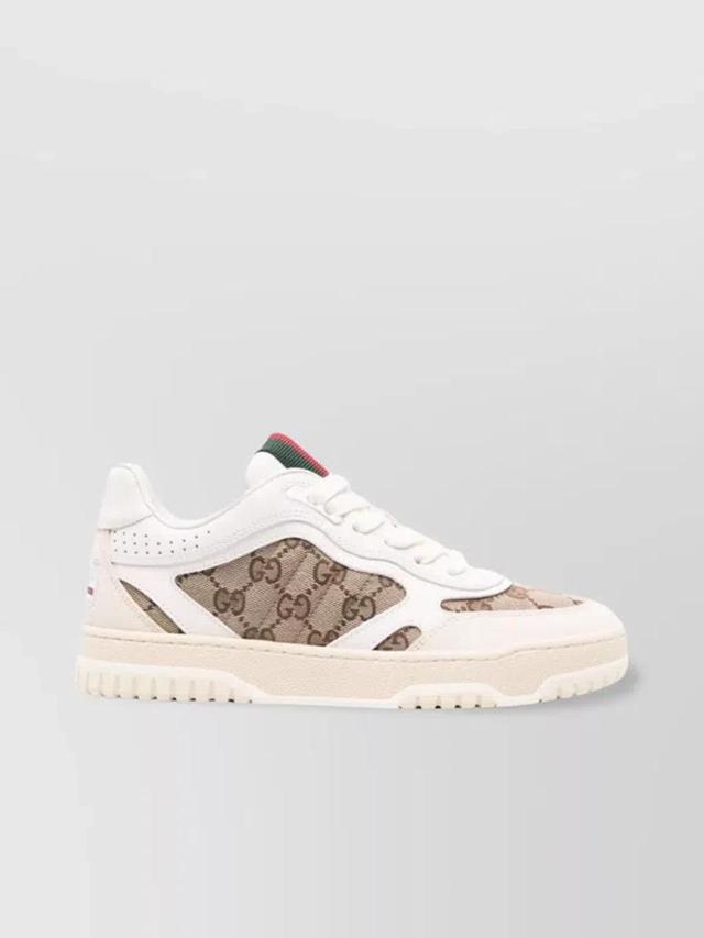 Re-web Low-top Sneakers In Beige Product Image