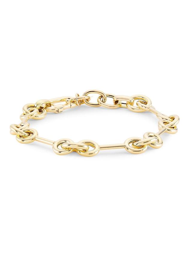 Womens 14K Yellow Gold Chain Anklet Product Image