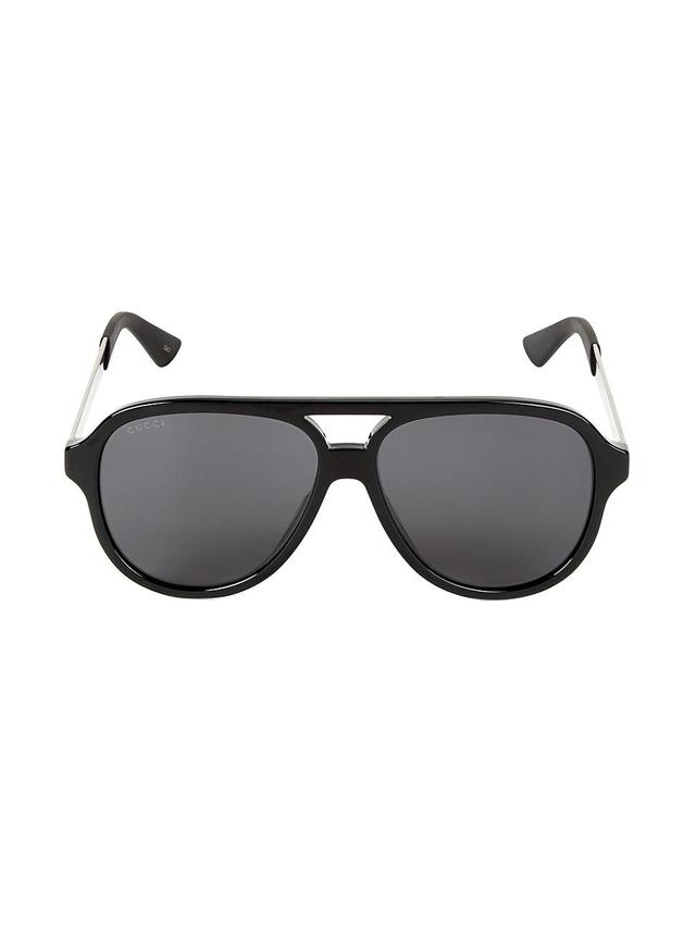 Mens 59MM Aviator Sunglasses Product Image
