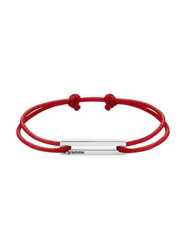 le gramme Mens 1.7G Sterling Silver Cord Bracelet Product Image