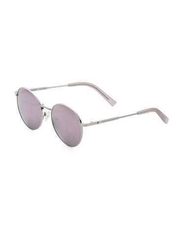 53mm Round Sunglasses for Women | Metal Product Image