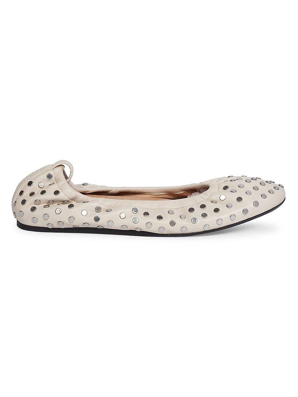 Womens Belna Studded Leather Ballet Flats Product Image