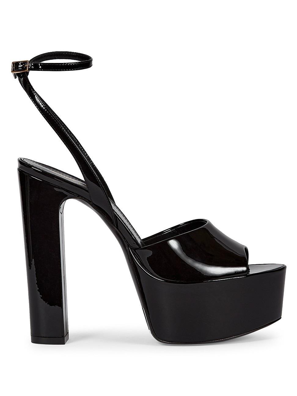 Womens Patent Leather Platform Sandals product image