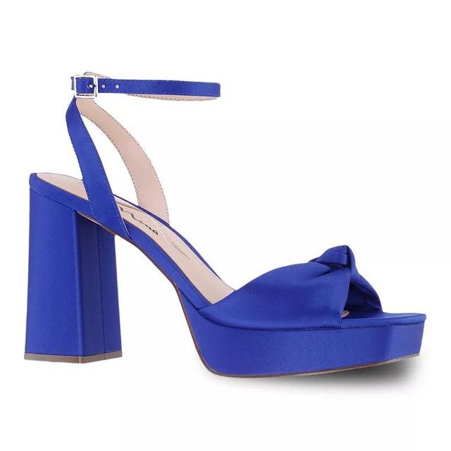 N by Nina Seline Womens Platform Dress Sandals Blue Product Image