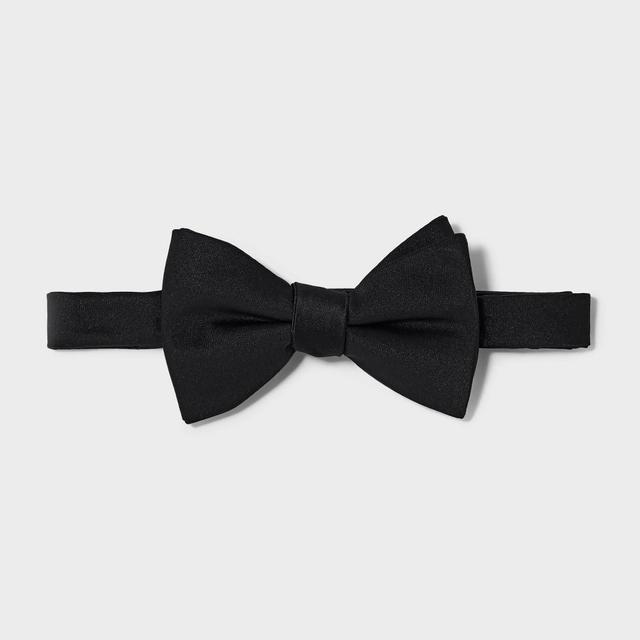 Mens Solid Satin Bow Tie - Goodfellow & Co One Size Product Image