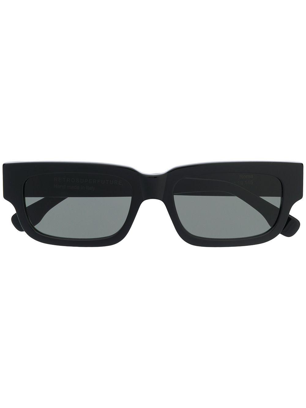 RETROSUPERFUTURE Squared Frame Sunglasses In Black Product Image