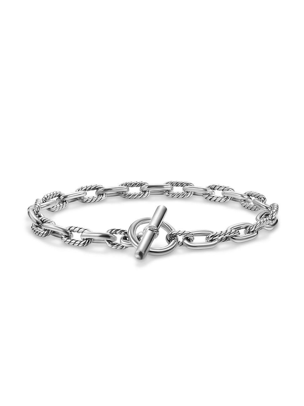 Womens DY Madison Toggle Chain Bracelet in Sterling Silver, 5.5MM Product Image