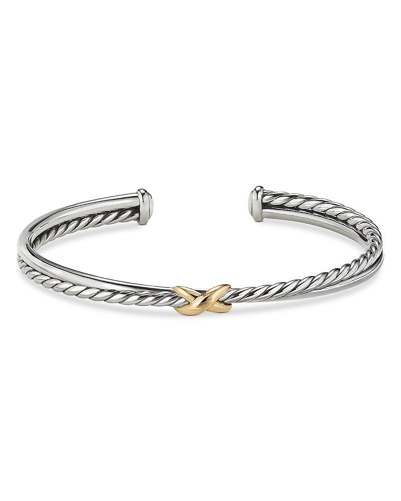 Womens Petite X Center Station Bracelet with 18K Yellow Gold Product Image