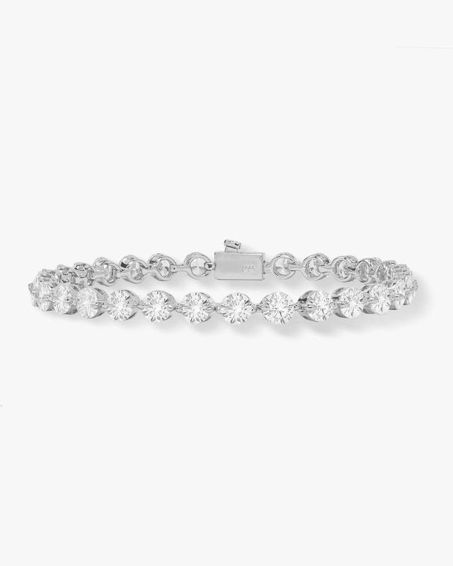 She's an Icon Tennis Bracelet - Silver|White Diamondettes Product Image