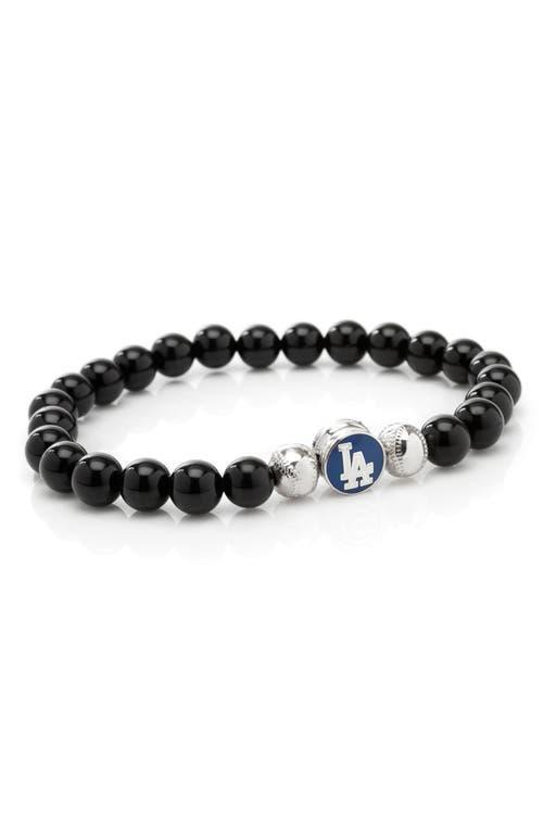 Cufflinks, Inc. MLB Baseball Dodgers Beaded Stretch Bracelet Product Image