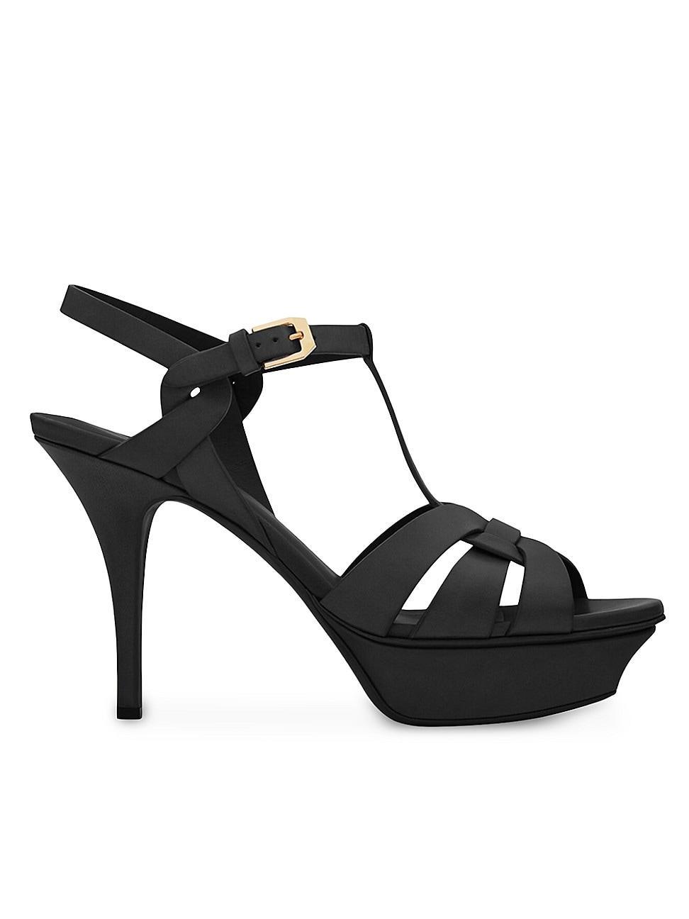 Womens Tribute Platform Sandals In Smooth Leather Product Image