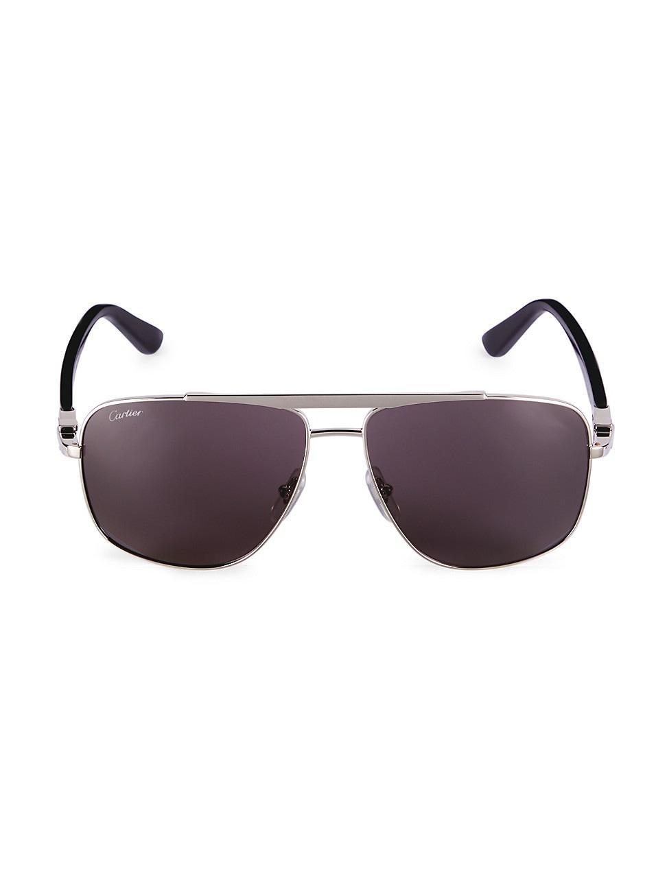 Mens C Dcor Signature 58MM Platinum Navigator Sunglasses Product Image