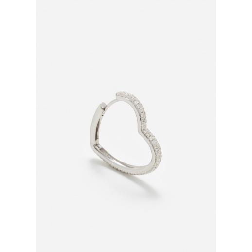 CRÉOLE COEUR DIAMANTS OR BLANC Product Image