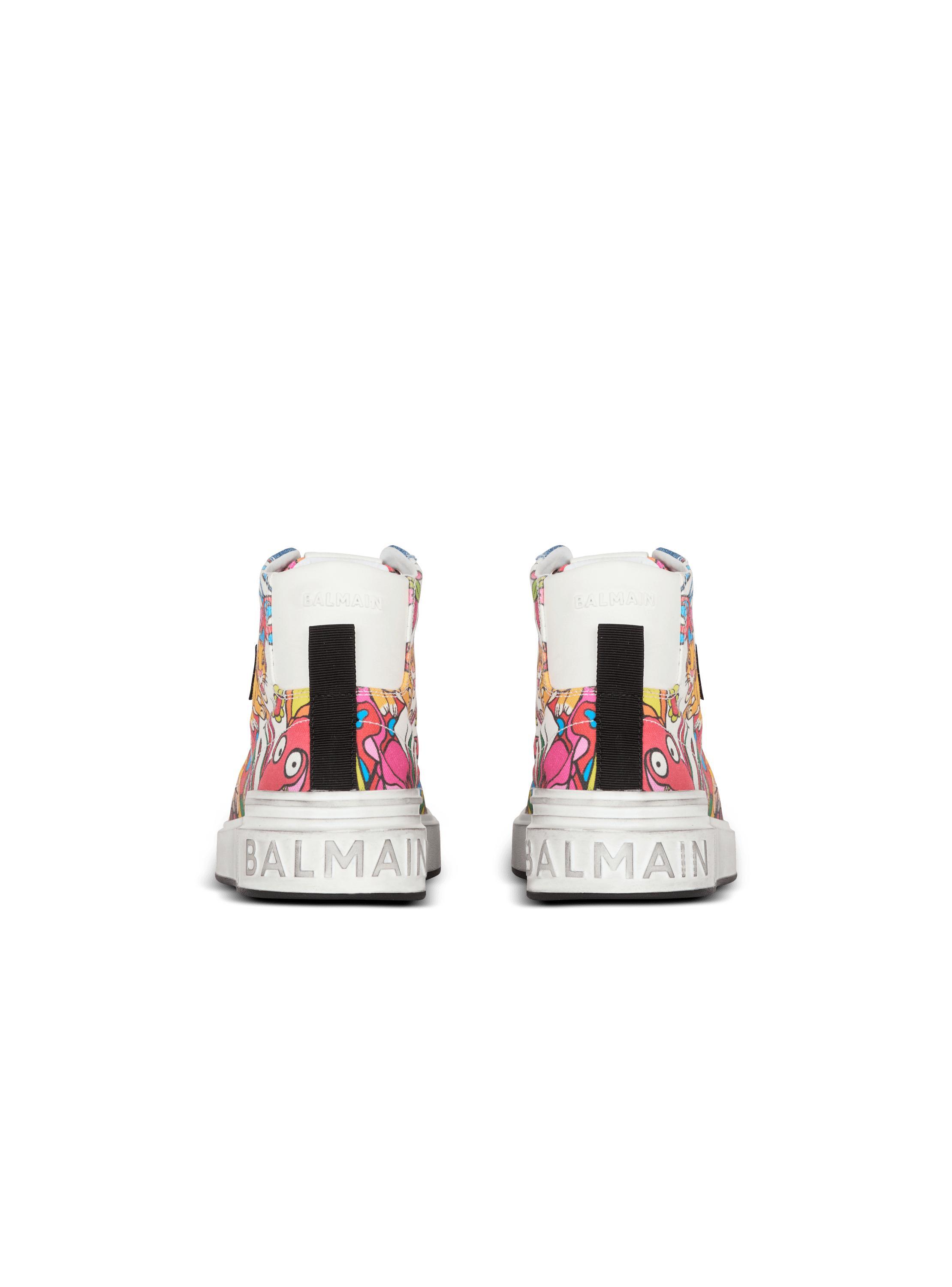 Disney x Balmain: The Lion King - B-Court High Top trainers with Enfant Précoce print Product Image