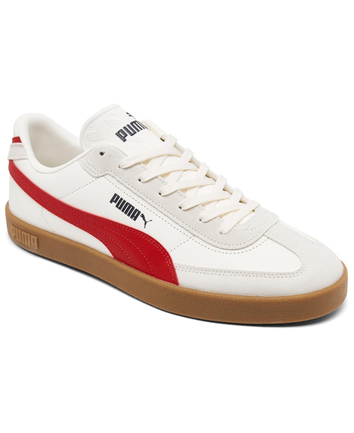 Puma Mens Club Ii Era Apres Casual Sneakers from Finish Line - White/Red Product Image