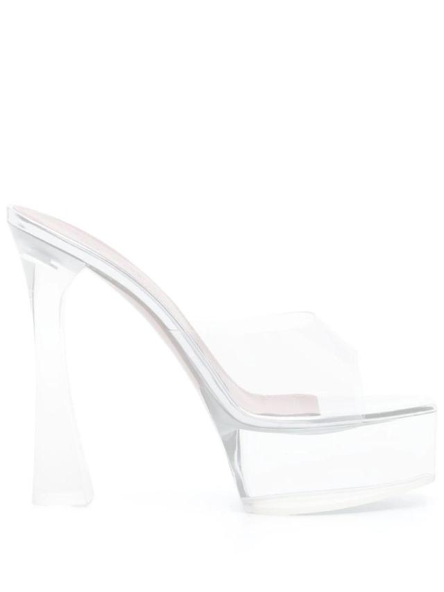 Dalida Transparent Platform Slide Sandals Product Image