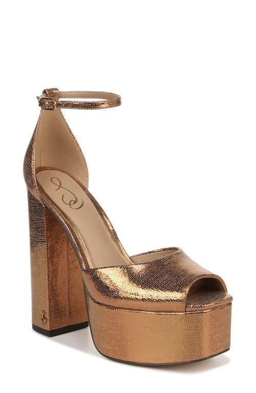 Sam Edelman Kori Ankle Strap Peep Toe Platform Sandal Product Image