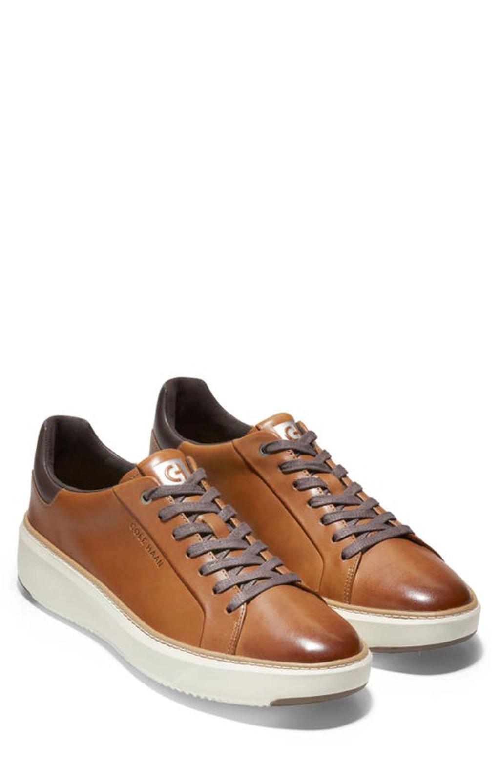 COLE HAAN Grandpro Topspin Low Top Sneakers In Ch British Tan Product Image