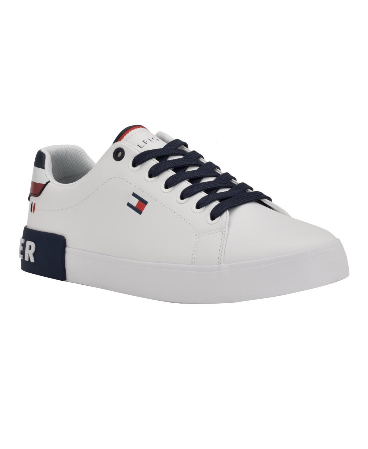 Tommy Hilfiger Mens Rezz Lace Up Low Top Sneakers - White Product Image