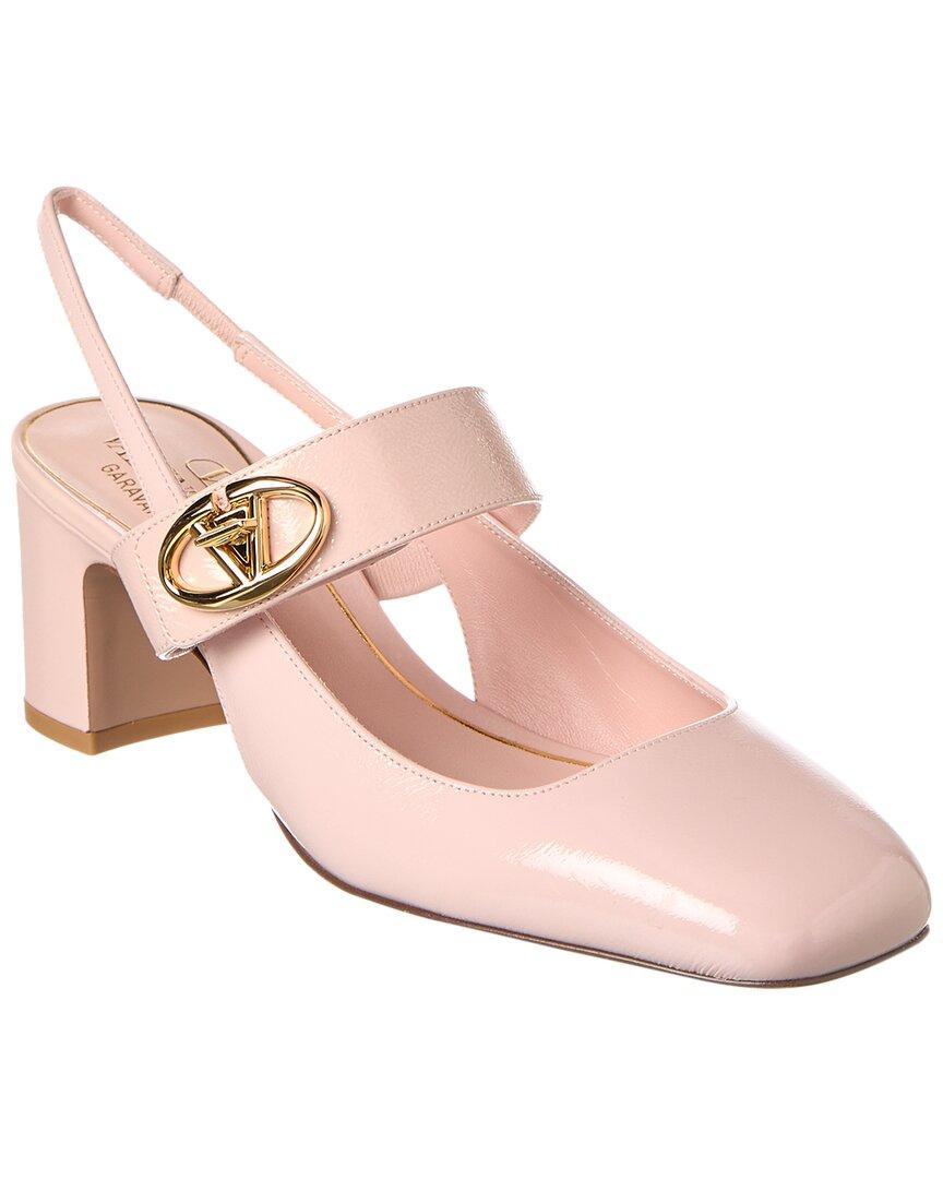 Valentino Vlogo 60 Patent Slingback Pump In Pink Product Image