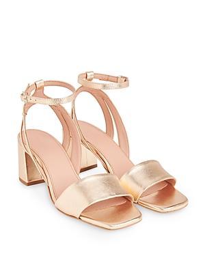 Whistles Womens Eden Ankle Strap Block Heel Sandals Product Image