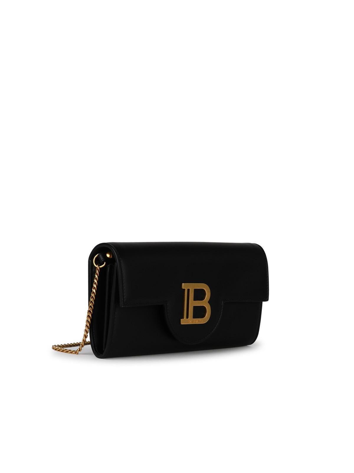 B-buzz Black Leather Crossbody Bag Product Image