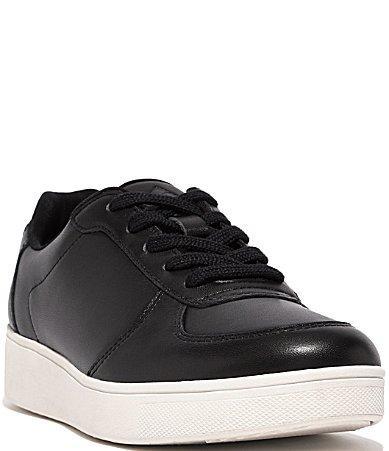 FitFlop Rally Leather Panel Sneakers Women's Shoes Product Image