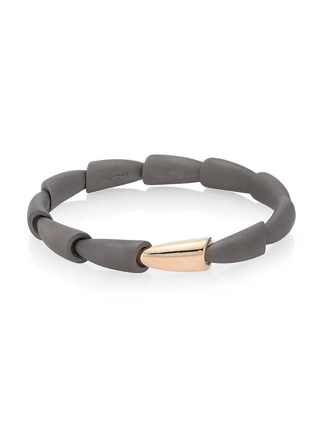 Womens Calla Titanium & 18K Rose Gold Bracelet Product Image