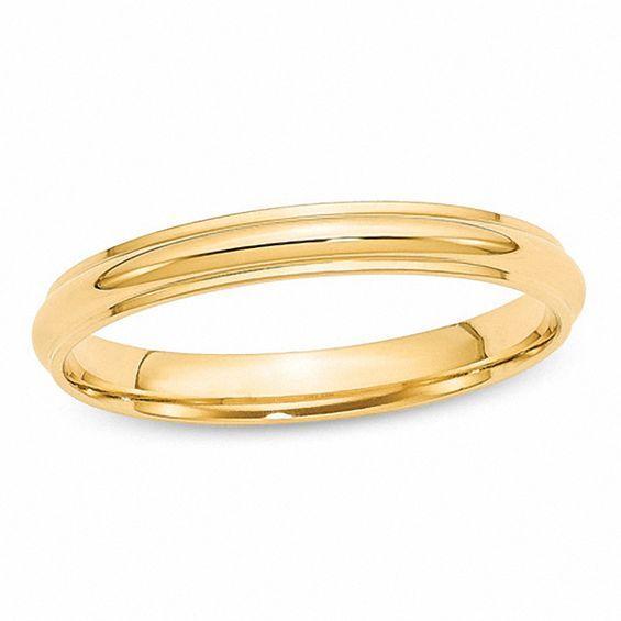 Men's 3.0mm Wedding Band in 14K Gold Product Image