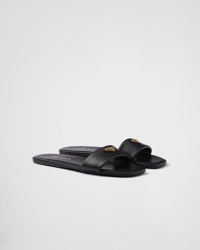 Leather slides Product Image