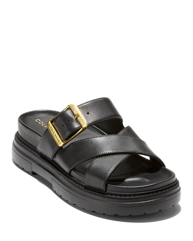 Cole Haan Womens Fraya Buckled Platform Slide Sandals Product Image