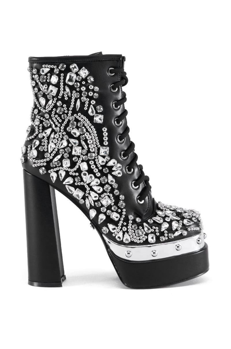 AZALEA WANG LILYBELL EMBELLISHED BOOTIE Product Image