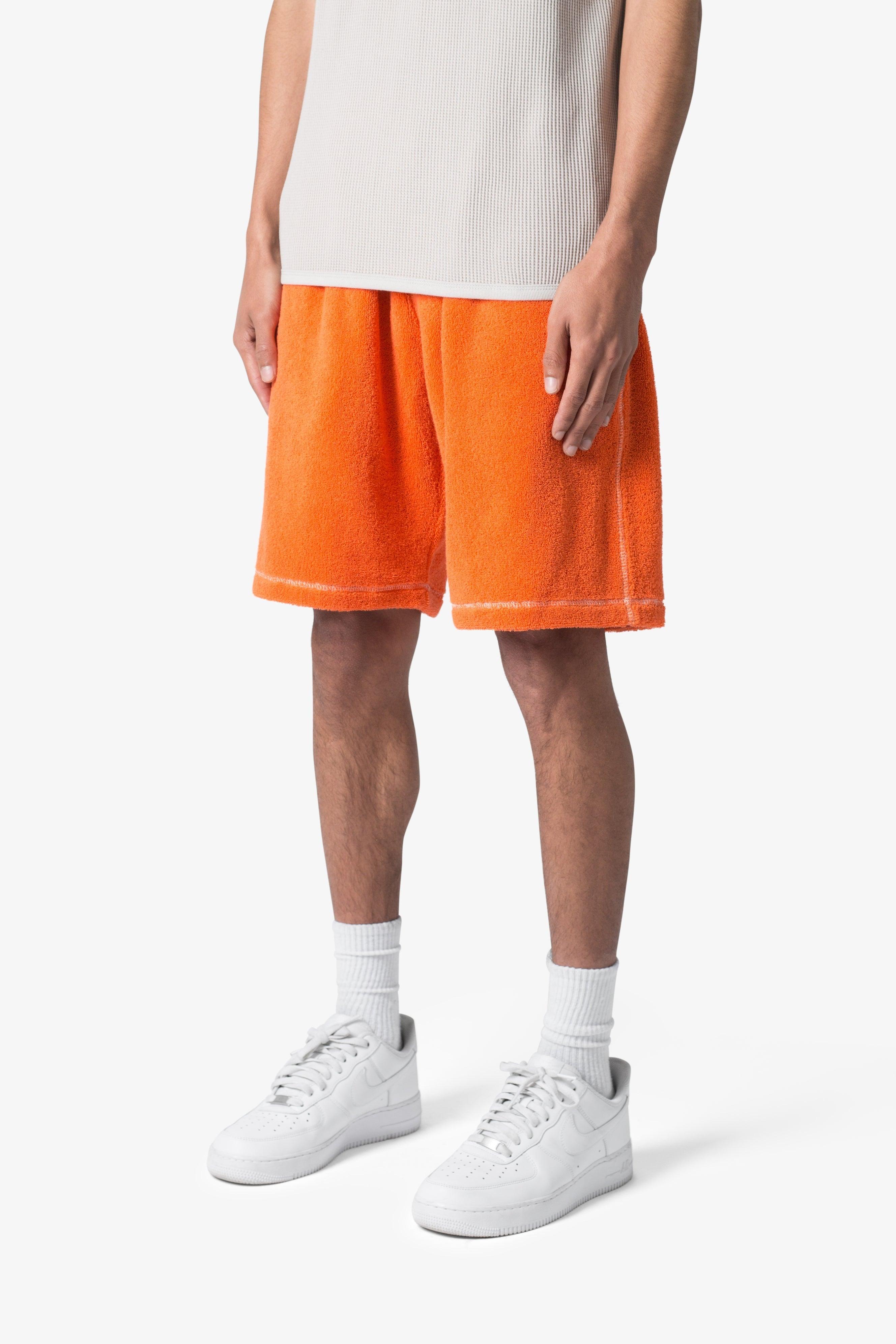 Terry Cloth Shorts - Orange Product Image