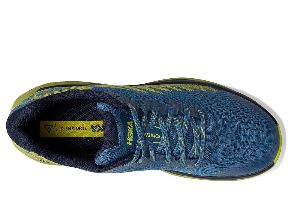 Hoka Men's Torrent 3 (Bluesteel/Dark Citron) Men's Shoes Product Image