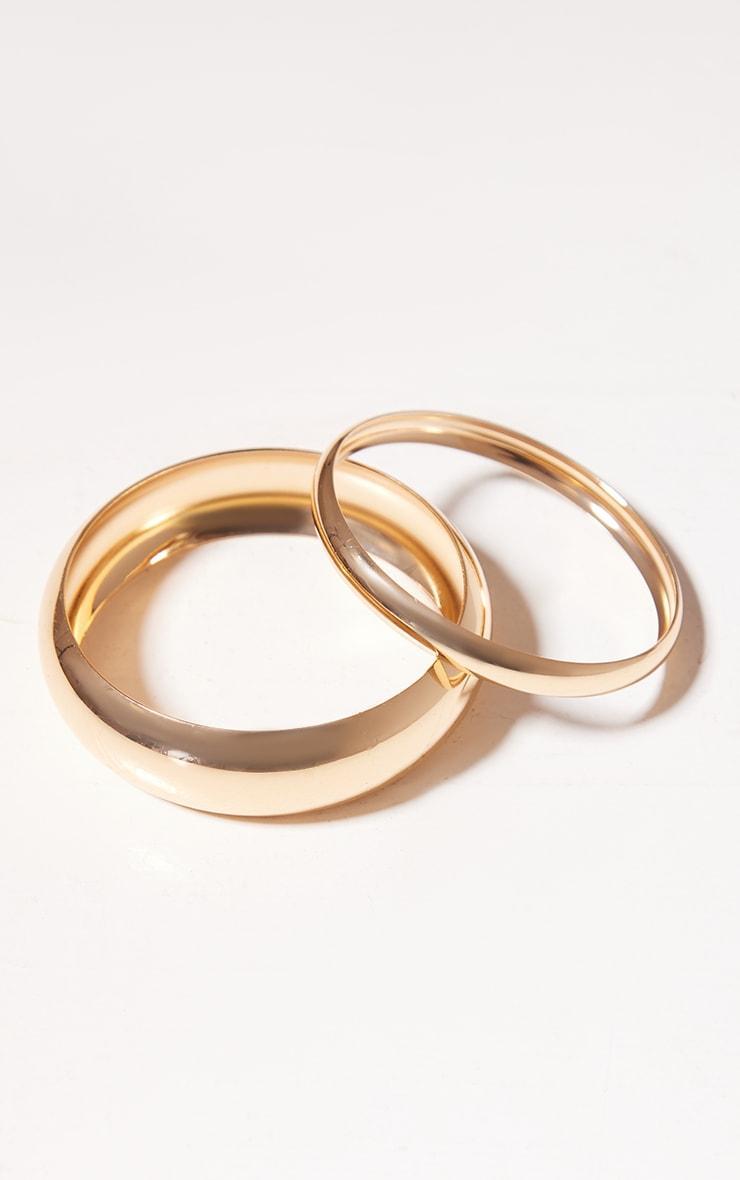 Gold Simple Bangle Multi Pack Product Image