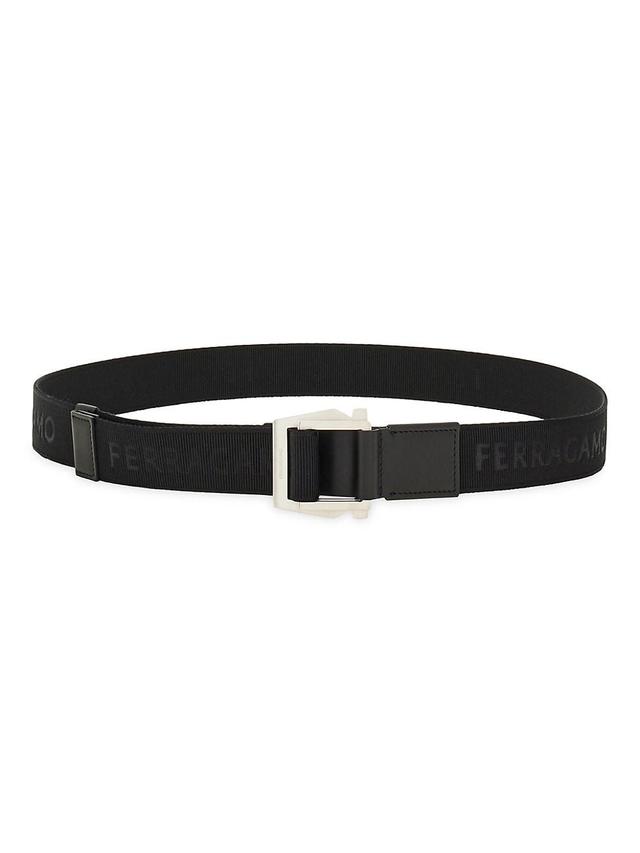 Mens Cut-to-Size Logo Grosgrain Belt Product Image