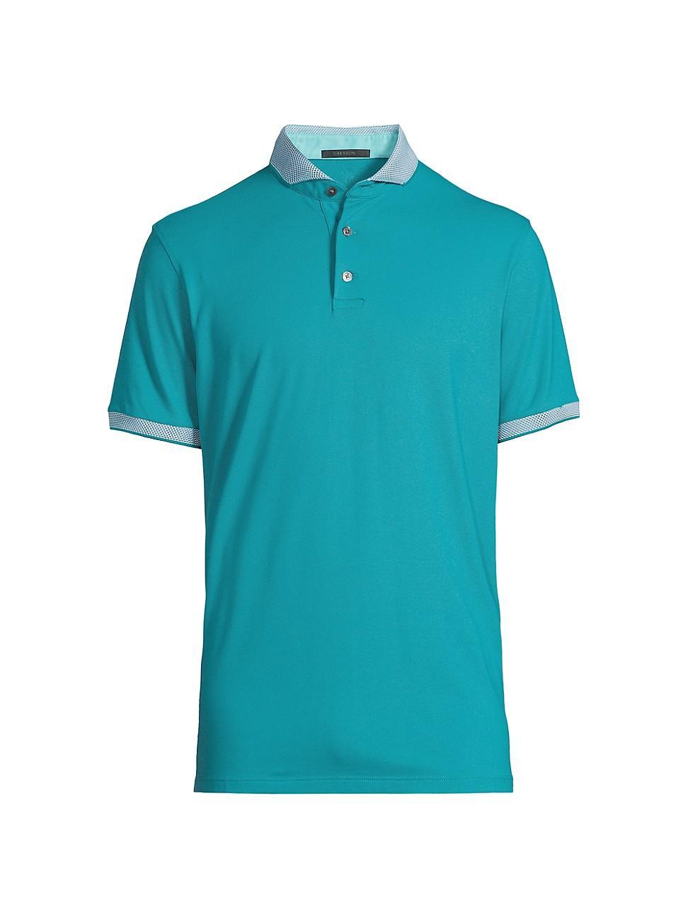 Mens Cotton-Blend Polo Shirt Product Image