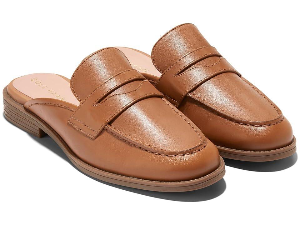 Cole Haan Stassi Penny Mule (Pecan Leather) Women's Flat Shoes Product Image