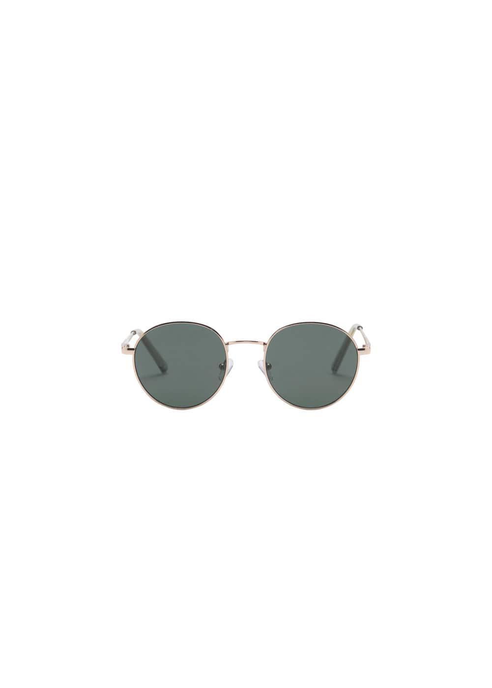 MANGO MAN - Round Metal Sunglasses - One size - Men Product Image