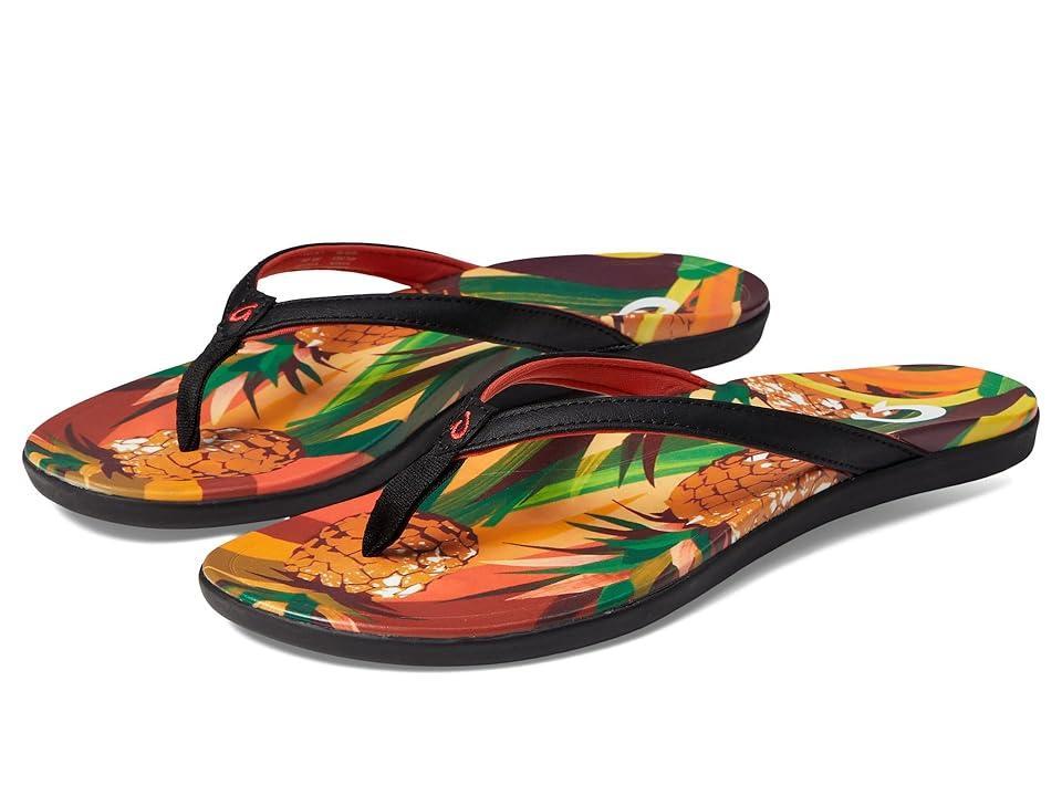 OluKai Ho'opio Hau Pineapple) Women's Sandals Product Image