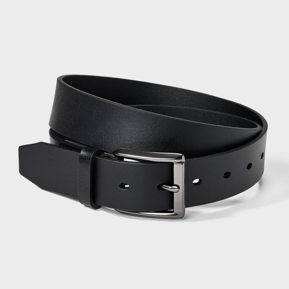 Mens Casual Leather Belt - Goodfellow & Co Black XL Product Image