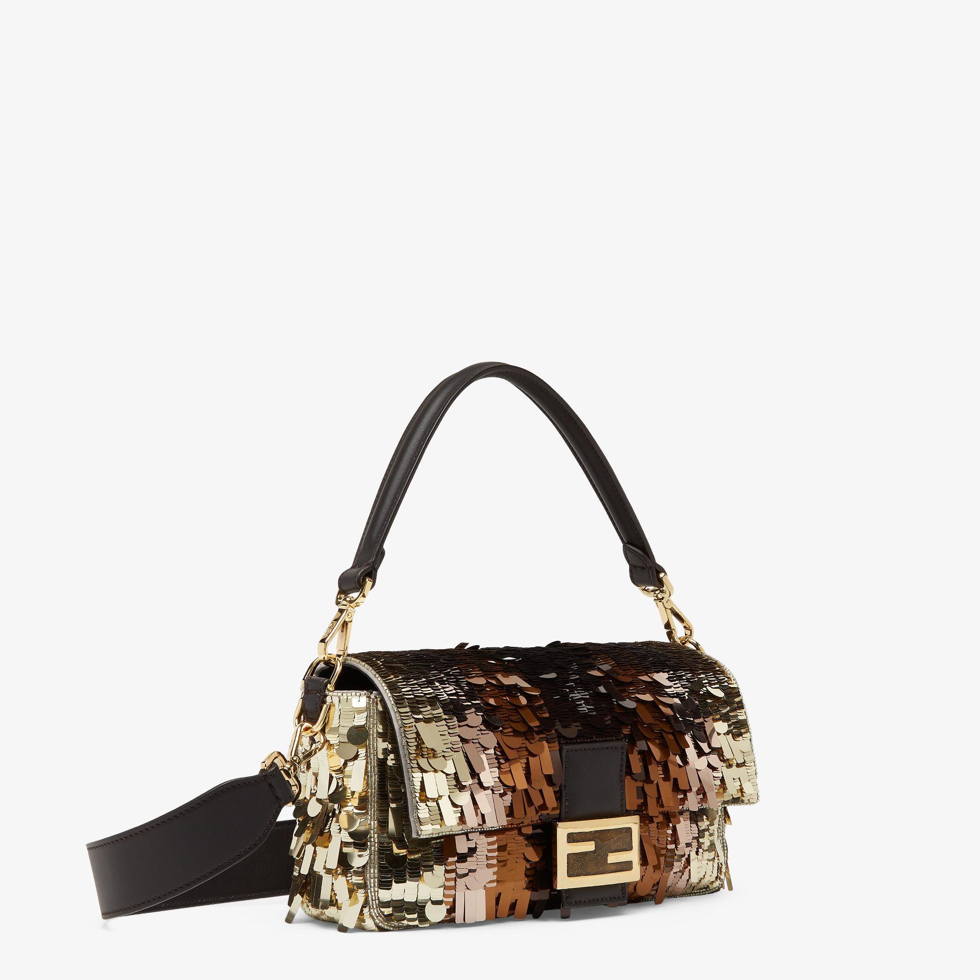 BaguetteMulticolor sequin and leather bag Product Image