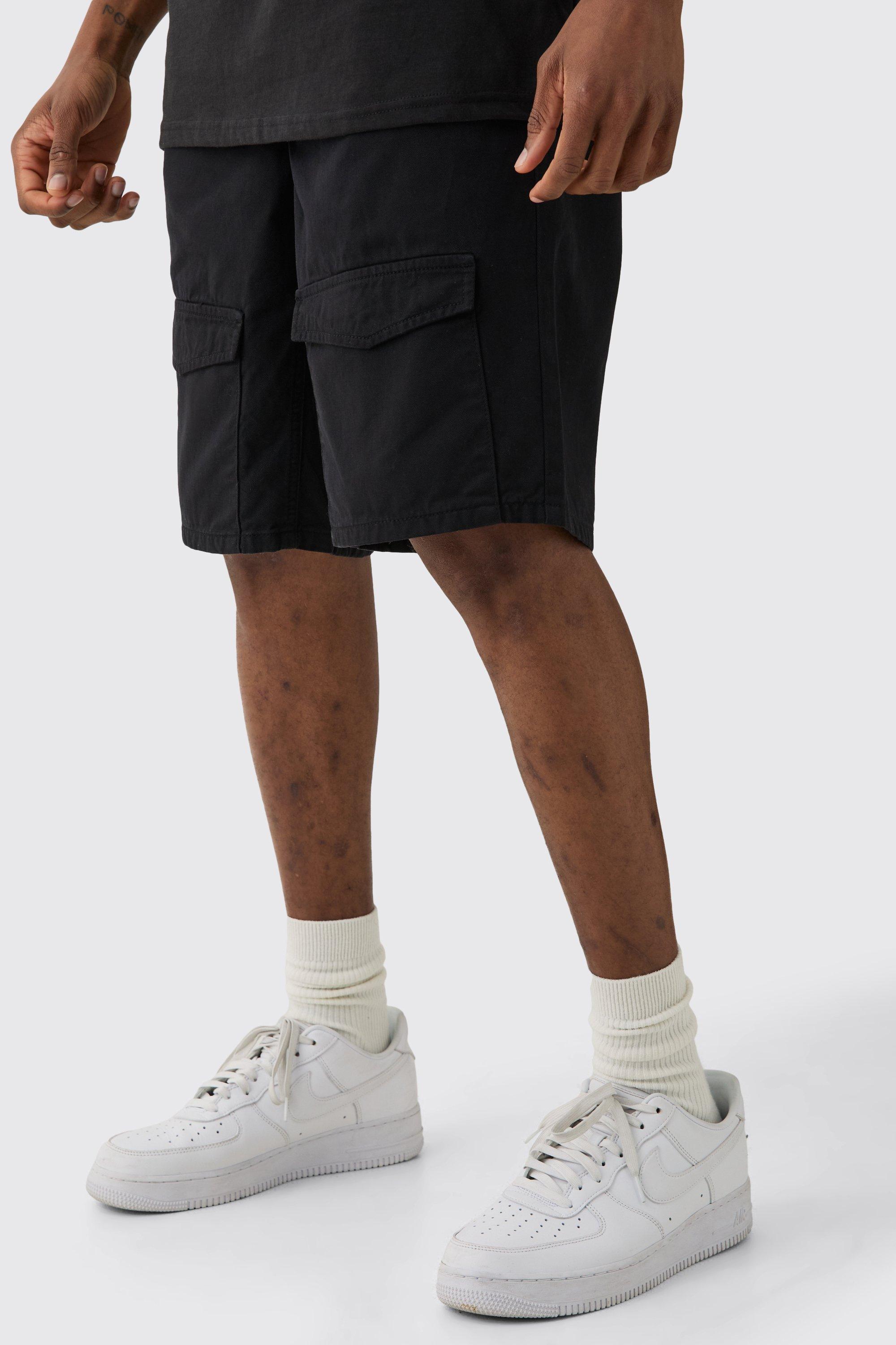 Tall Elasticated Waist Relaxed Bungee Shorts | boohooMAN USA Product Image