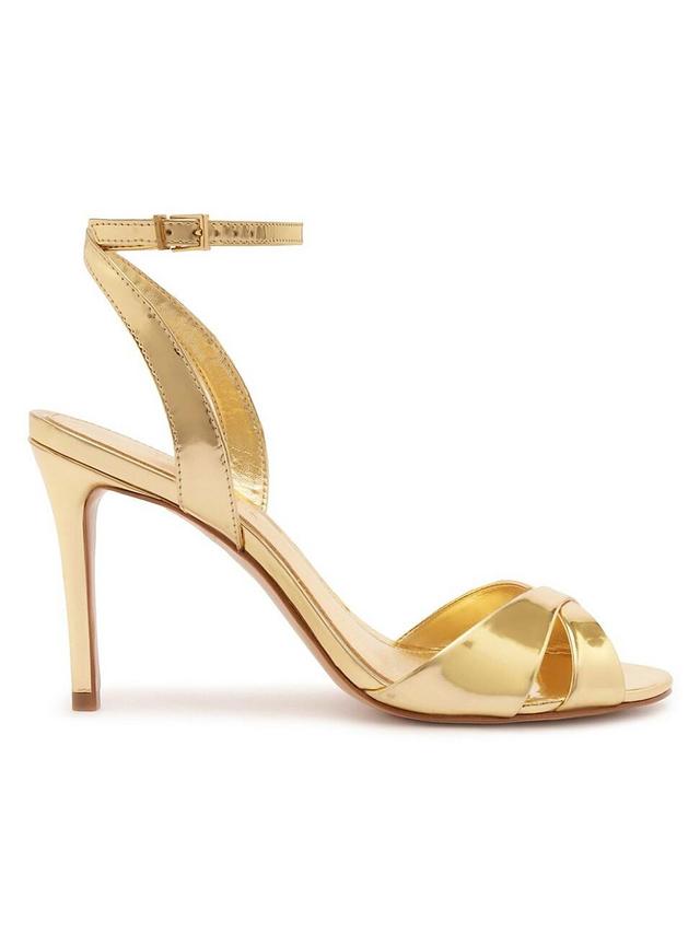 Womens Hilda 100M Metallic Leather Sandals Product Image