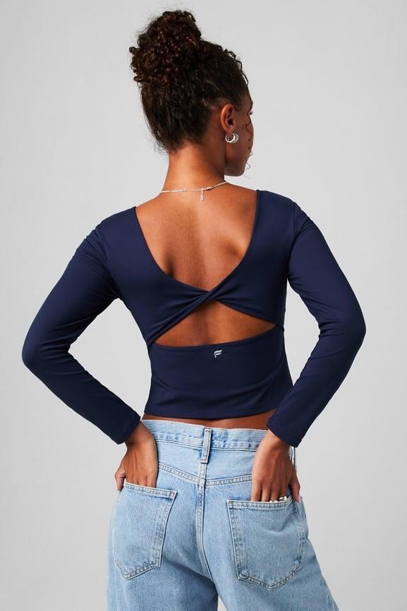 Oasis Twist Built-In Bra Long-Sleeve Top Product Image