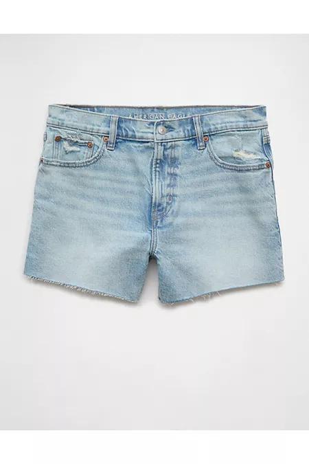 AE Stretch Low-Rise Ex-Boyfriend Denim Short Womens Product Image